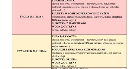 Powiększ grafikę: Jadłospis