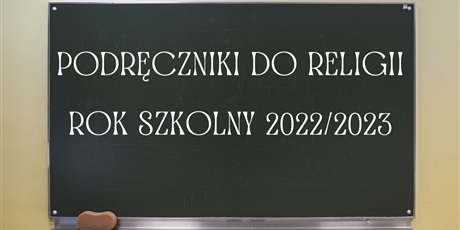 Podręczniki do religii na rok szkolny 2022/2023
